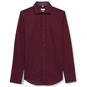 Seidensticker Herenoverhemd, donkerrood, 40