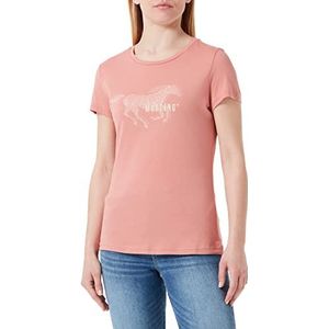 MUSTANG Dames Style Alexia C Print T-Shirt, Desert Sand 7261, M