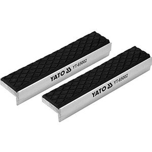 YATO Professionele aluminium beschermbekken met zachte coating 125 mm, 2 stuks, magnetisch, universeel inzetbaar, optimale bescherming voor je werkstuk.