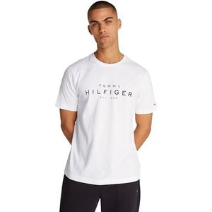 Tommy Hilfiger Heren Big RWB Hilfiger TEE MW0MW37448 S/S T-shirt, wit, XS, Wit (wit), XS