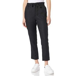 Noa Noa Essential Linen Pants voor dames, zwart, 34 NL