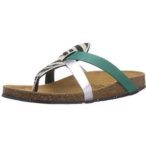 Lea 510194 meisjes slippers, groen, mint, zilver, 42 EU