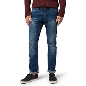 TOM TAILOR Denim Mannen jeans 202212 Aedan Straight, 10281 - Mid Stone Wash Denim, 30W / 34L