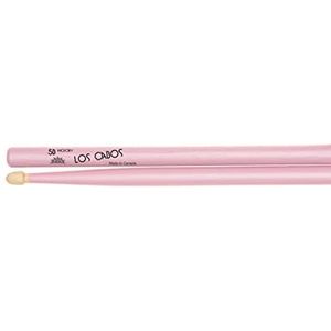 Los Cabos Drumsticks 5B Pink Hickory Wood Tip