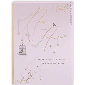 Clintons: Nieuw Huis Hangende Sleutel Charme, Nieuwe Home Card, 127x178mm