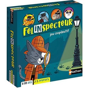 Nathan Félinspector – coöperatief gezelschapsspel voor kinderen vanaf 6 jaar – 2 tot 4 spelers, meerkleurig 31310