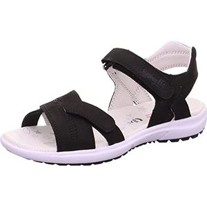 Superfit Regenboog sandalen voor meisjes, zwart 0000, 33 EU, zwart 0000, 33 EU