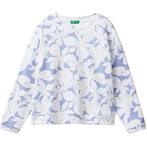 United Colors of Benetton Dames sweatshirt zonder capuchon, lilla fantasia a fiori 71n, XS