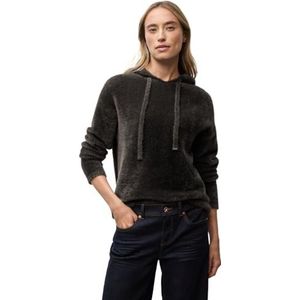 Street One Dames Zachte hoodie in Bruin, in size: 34