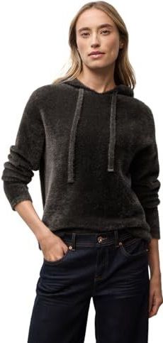 Street One Dames Zachte hoodie in Bruin, in size: 34