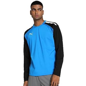 PUMA - Teamliga - Sweatshirt - Electric Blue Lemonade/Puma Zwart - Gerecycleerde Materialen, dryCELL Technologie
