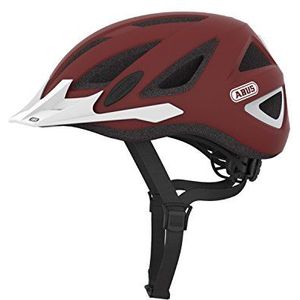 ABUS URBAN I V.2 Fietshelm, uniseks, Fahrradhelm Urban-I v.2, marsala rood, 56-61 cm