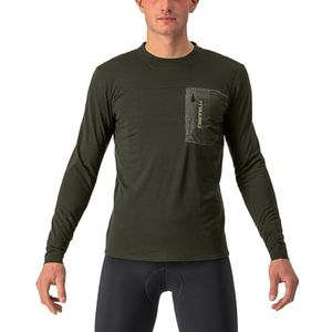 CASTELLI Unltd Merino Ls Sweatshirt voor heren, legergroen, M
