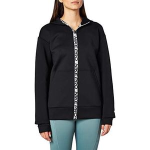 Nike dames Np Fleece Full Zip Hoodie T-Shirt, Zwart (Black/Metallic Silver), (Manufacturer Maat: Small)