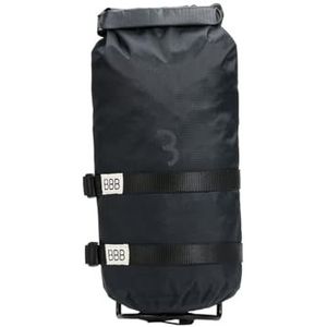 BBB Fietsen StackPack Waterdichte Dry Bag Bikepacking Dry Roll Top Sluiting Lichtgewicht Draagrek Inbegrepen BSB-145, Zwart