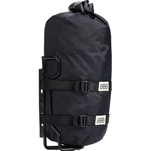 BBB Fietsen StackPack Waterdichte Dry Bag Bikepacking Dry Roll Top Sluiting Lichtgewicht Draagrek Inbegrepen BSB-145, Zwart
