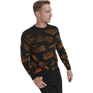 TRENDYOL MAN Sweater Vest - Zwart - Oversize, Zwart, M