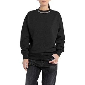 Replay Sweatshirt voor dames, regular fit, 098 Black, S