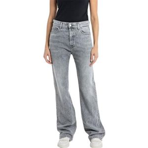 Replay dames flare fit jeans becka, 096, medium grijs, 32W x 30L