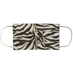 CODELLO Mondmasker voor dames, met zebra-motief van katoen, beige, eenheidsmaat