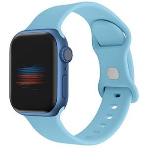 Compatibel met Apple Watch armband 38 mm, 40 mm, 41 mm, 42 mm, 44 mm, 45 mm, reservebandjes voor iWatch SE Series 8, 7, 6, 5, 4, 3, 2, 1, 38 mm/40 mm/41 mm, (lichtblauw), Lichtblauw, 38mm/40mm/41mm