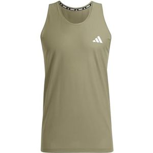 adidas Heren Own The Run Tank Top, olive strata, S