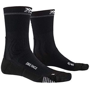 X-Socks Bike Race Sokken Fietssokken - Maat 39-41 - Unisex - zwart - wit