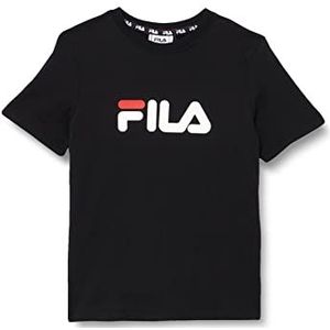 FILA Solberg Classic Logo T-shirt voor kinderen, uniseks, zwart beauty, 146/152 cm