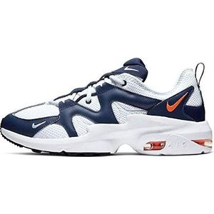 Nike Heren Air Max Graviton Lea Running Shoe, Veelkleurig Blue Void Total Oranje Wit 400, 47.5 EU