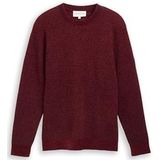 TOM TAILOR heren trui, 25419 - Navy Red Mouliné, XL