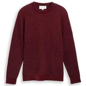 TOM TAILOR heren trui, 25419 - Navy Red Mouliné, XL