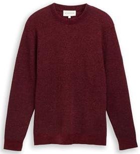 TOM TAILOR heren trui, 25419 - Navy Red Mouliné, XL