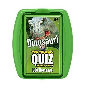 Winning Moves Top Trumps Quiz-Dinosauri-Ed. Italiana (FR), 034128