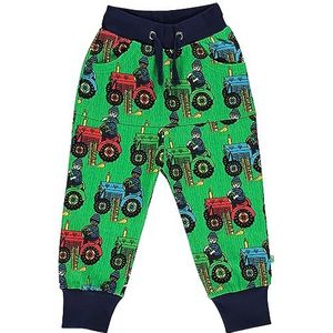 Småfolk Jongens met kangoeroezak, tractor sweatpants, groen, 5-6 Jaar