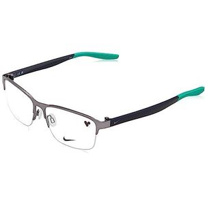 NIKE Optische bril voor heren, grijs (Satin Gunmetal/Matte Gridiron), 55/15/145