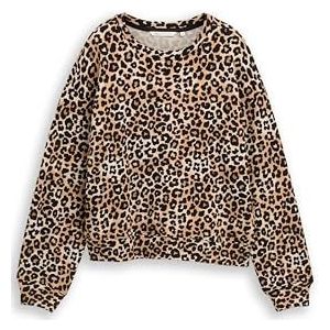 TOM TAILOR Denim Basic oversized sweatshirt voor dames, 38384 - Leo Print, XL