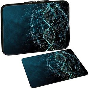 PEDEA Design beschermhoes notebook tas 10,1 inch / 13,3 inch / 15,6 inch / 17,3 inch 15,6 inch + Mauspad DNA Strings