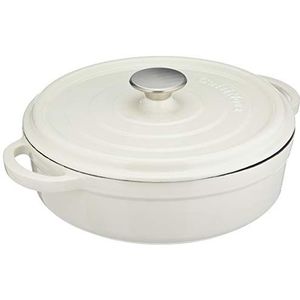 Cuisinova Braadpan, Gietijzer, Wit, 20 X 15 X 10 cm