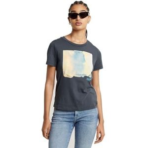 G-STAR RAW - Abstract Water Color Print - T-shirt - Grijs - Katoen