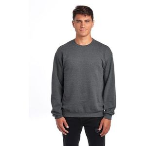 Jerzees Heren NuBlend fleece hoodies & sweatshirts, katoenmix, maten S-3X, Sweatshirt - Black Heather, L