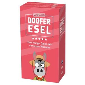DOOFER Ezel - Het grappige spel van onnodige kennis - spel van creativiteit, bluf en humoren - kaartspellen voor volwassenen en kinderen - gezelschapsspel vanaf 14 jaar