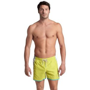 ARENA Team Stripe Beach Shorts voor heren, zacht groen-water-wit, S