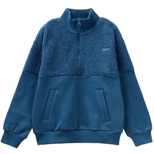 United Colors of Benetton Sweatshirt met capuchon voor kinderen en jongens, Avio 217, 160