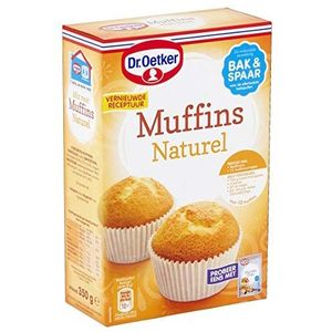 Dr.Oetker Muffins naturel met vormpjes - bakmix voor 12 muffins (350 g)