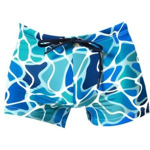 HOM Alain zwemboxers, Print zwembad blauw, S