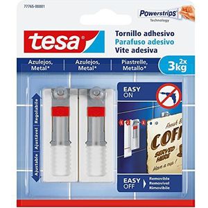 tesa zelfklevende schroef verstelbaar voor tegels en metaal (3 kg)