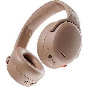 Skullcandy Crusher ANC 2 Bluetooth Noise Cancelling Hoofdtelefoon 50 uur Batterij Extra Bass Tech Gebruik met Android en iPhone Met Microfoon Draadloze Hoofdtelefoon Ruisonderdrukking - Primer Tan