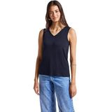 Street One - V-hals Top - Blauw - Dames