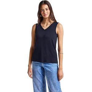Street One - V-hals Top - Blauw - Dames
