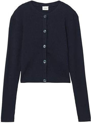 Cropped Vest - Zwart - Viscosemix - Ronde Hals